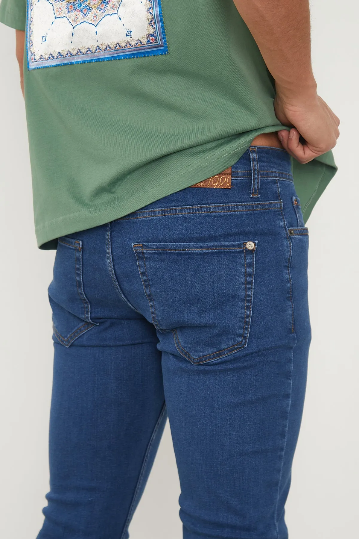 Wolfe Denim Slim Fit Jeans – Blue