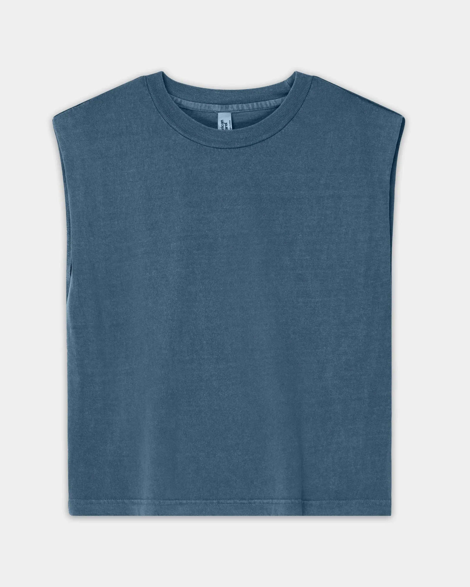Women's Cropped Garment Dyed Muscle T-Shirt