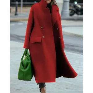 Women's Elegant Stylish Double Breasted Coat | Long