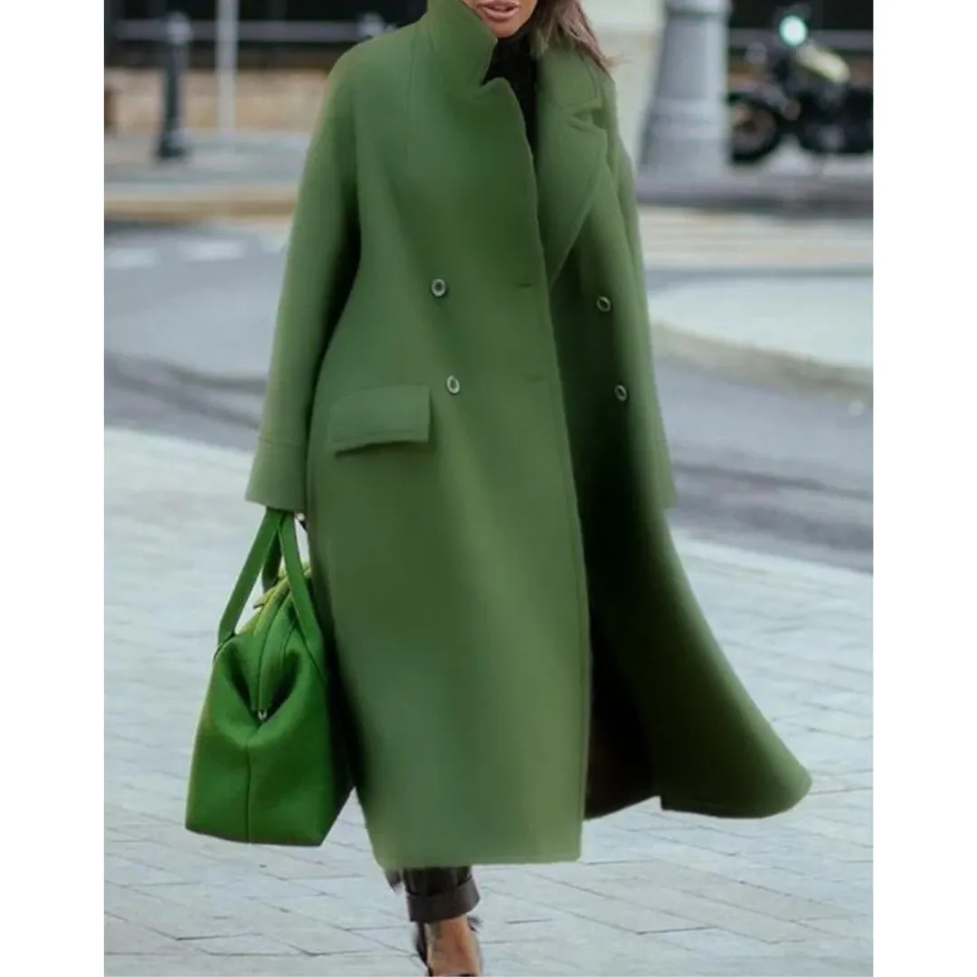 Women's Elegant Stylish Double Breasted Coat | Long