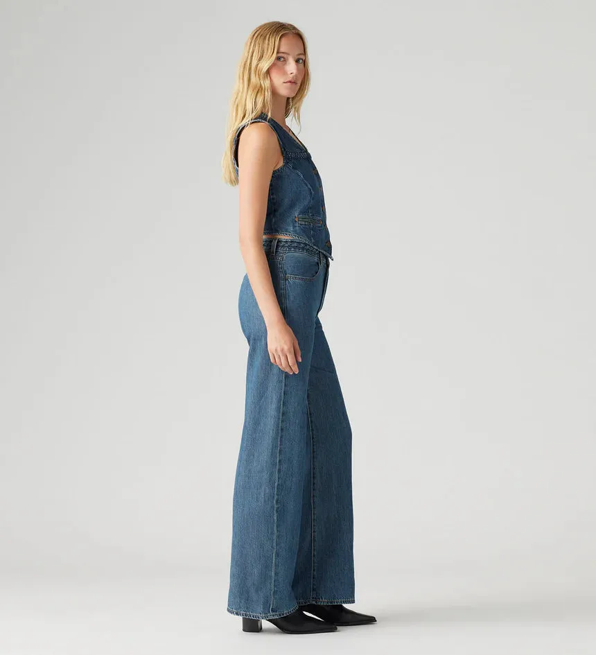 Women's Ribcage Wide Leg Braided Jeans