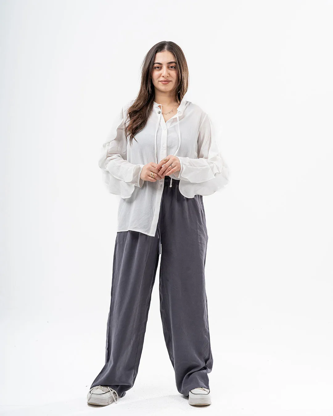 Womens Ruffled Blouse