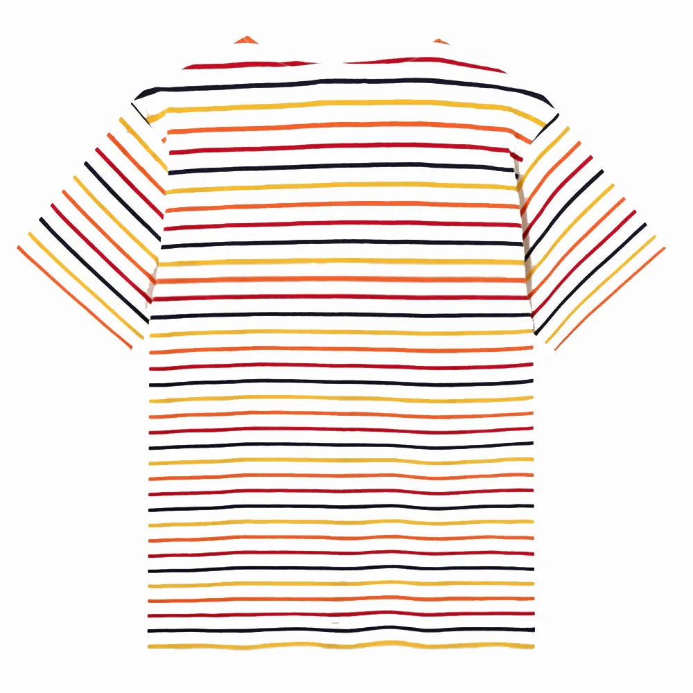Wood Wood Ace Stripe T-Shirt Off-White Stripe