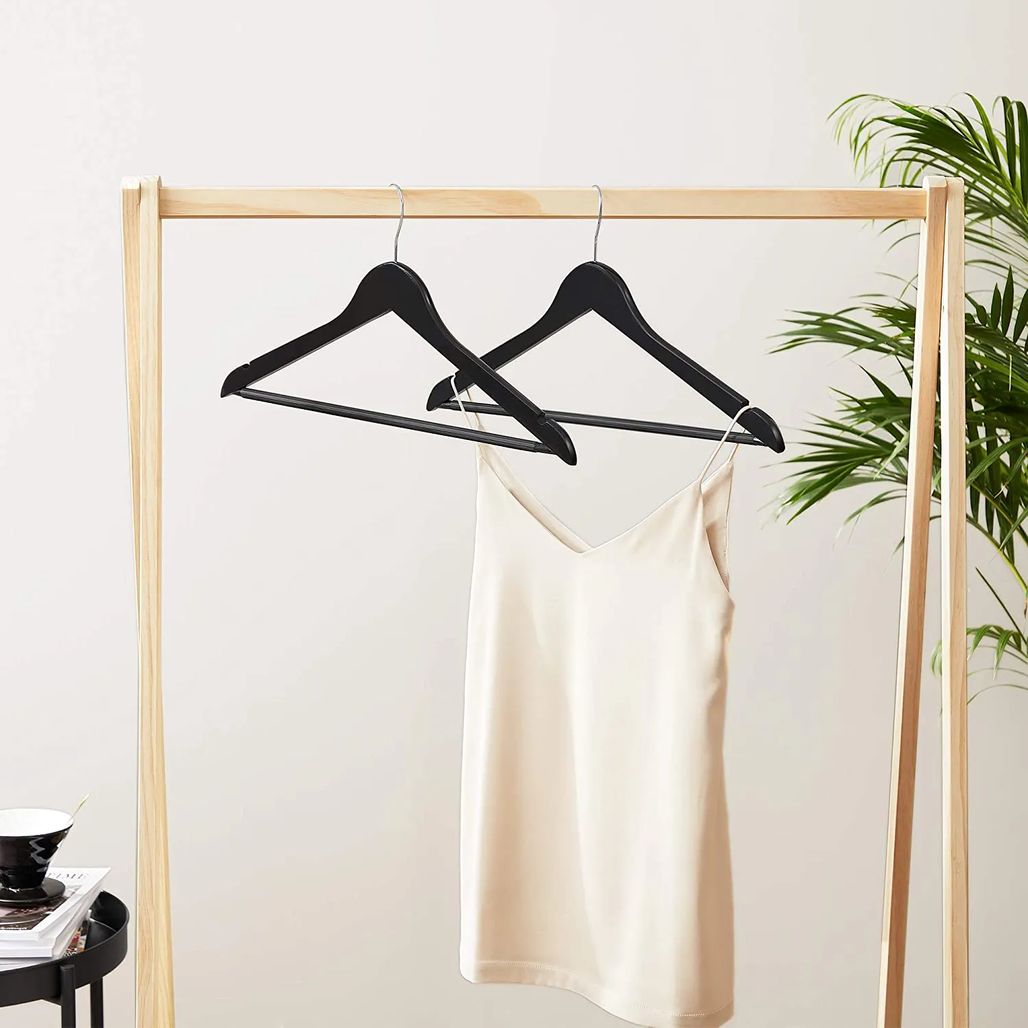 Wooden Coat Hanger Black (Set of 20)