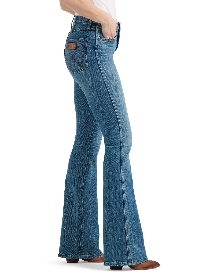 Wrangler Jeans Womens High Rise Flare
