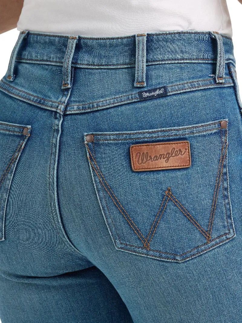 Wrangler Jeans Womens High Rise Flare