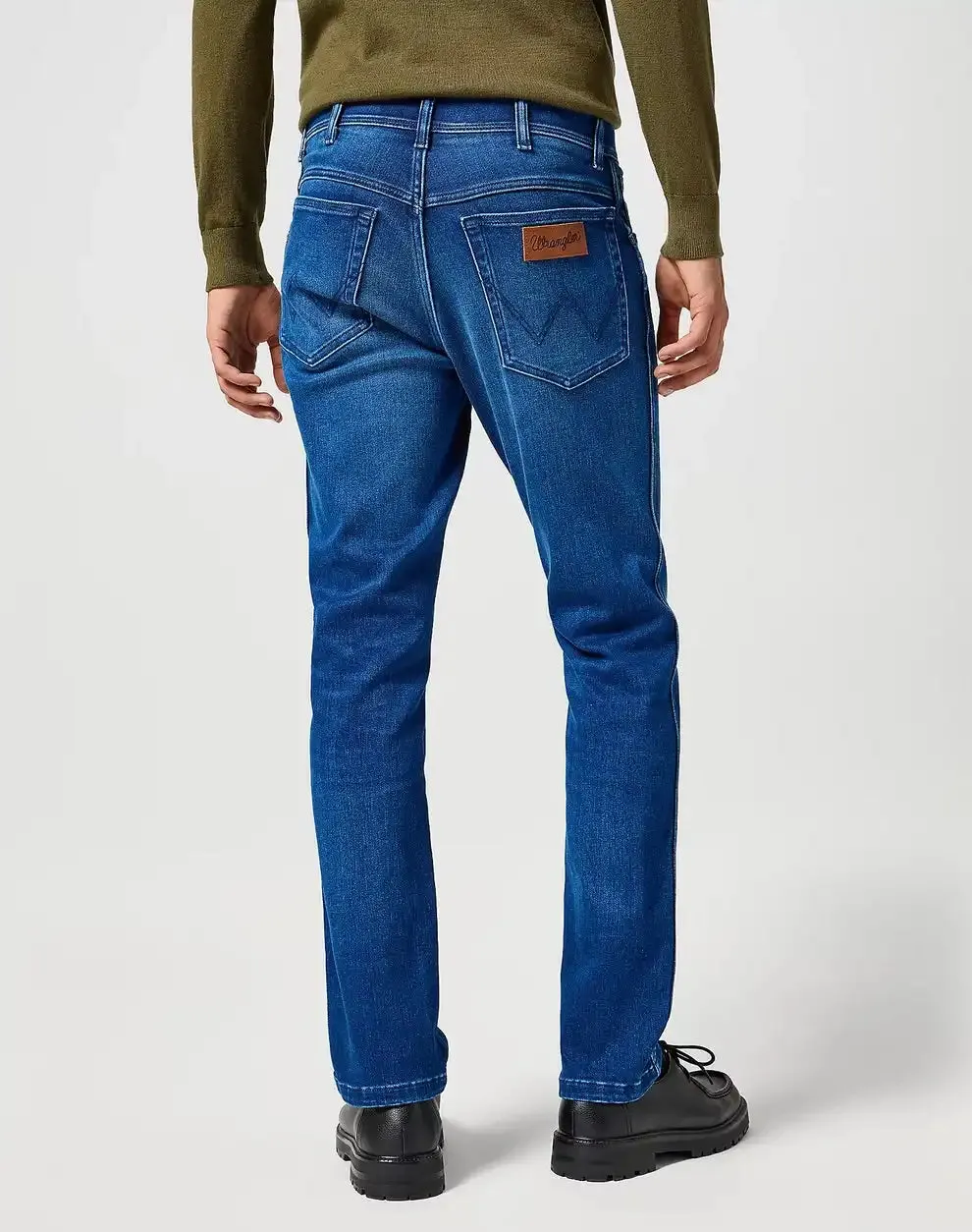 Wrangler Mens Texas Authentic Slim 822 Jeans Blue Jam