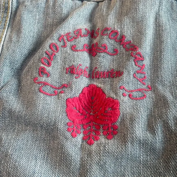 Y2K &amp; NWT! Polo Jeans Co. Ralph Lauren Denim Vest with embroidery – Size Small