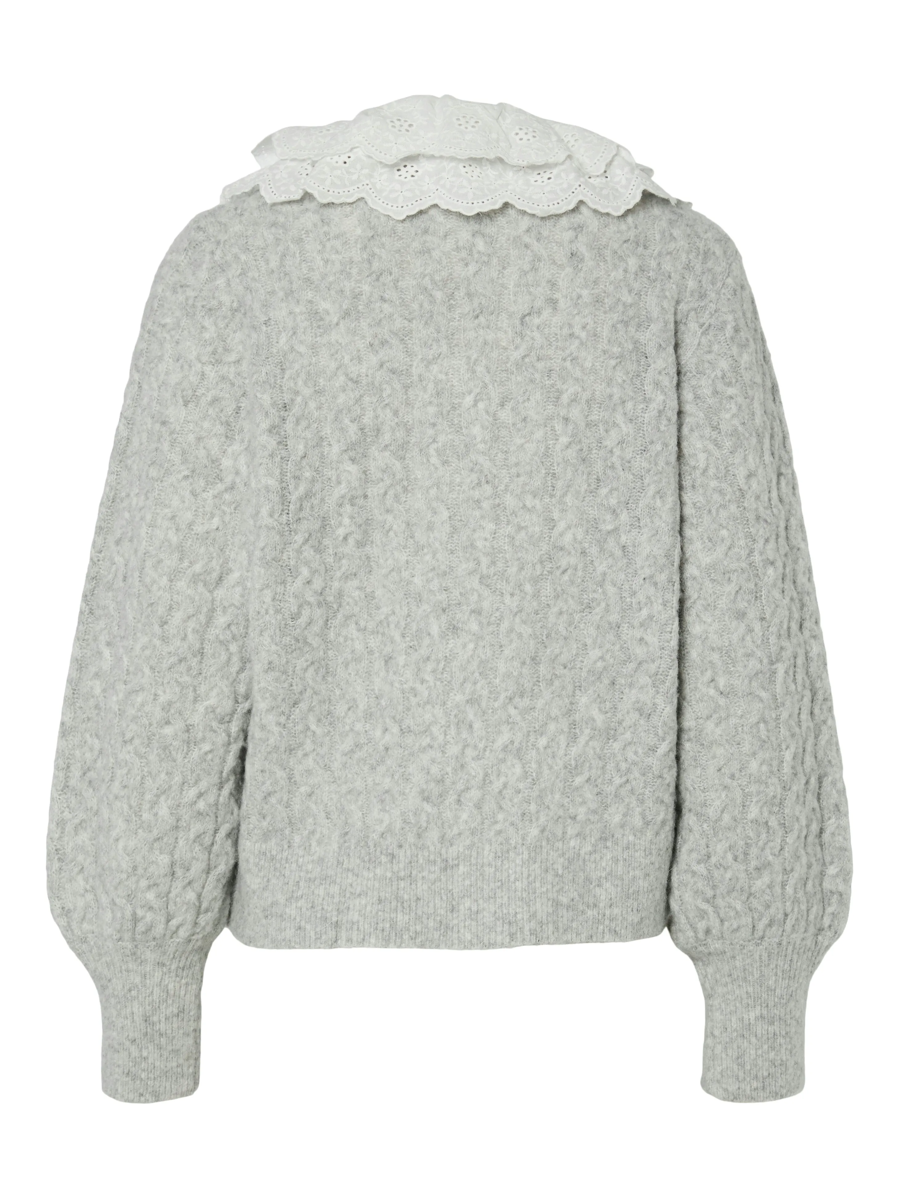 YAS Elvira knit light grey
