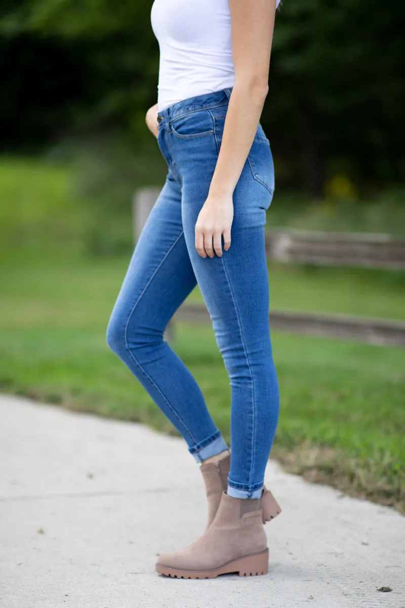 YMI Light Wash High Rise Skinny Jeans