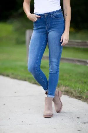 YMI Light Wash High Rise Skinny Jeans