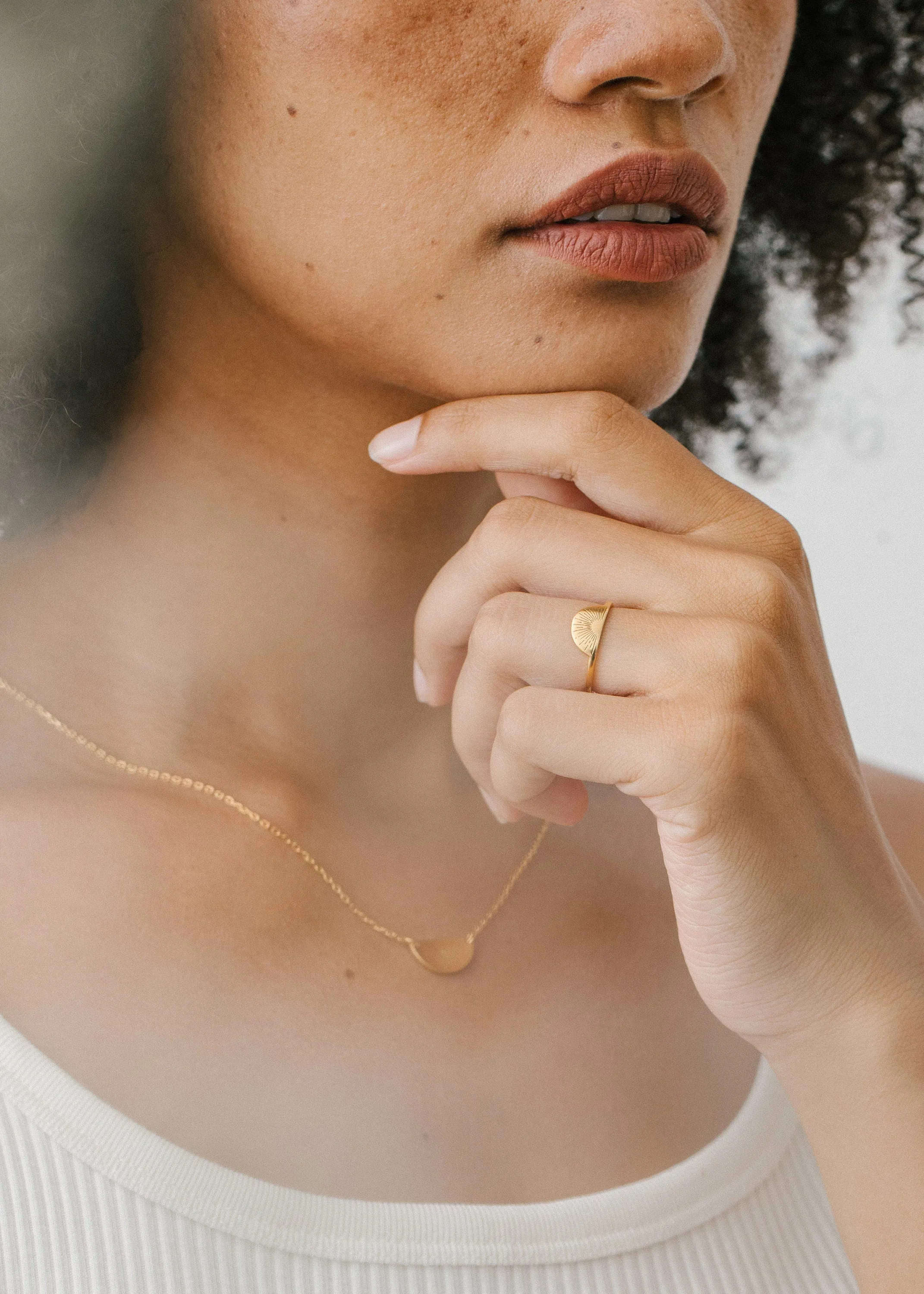 You Are My Sunshine Ring | Half Circle Sun Ring| Sun Ring |Rising Sun Ring | Minimalist Ring |Trendy Ring Best Friend Gift | Graduation Gift