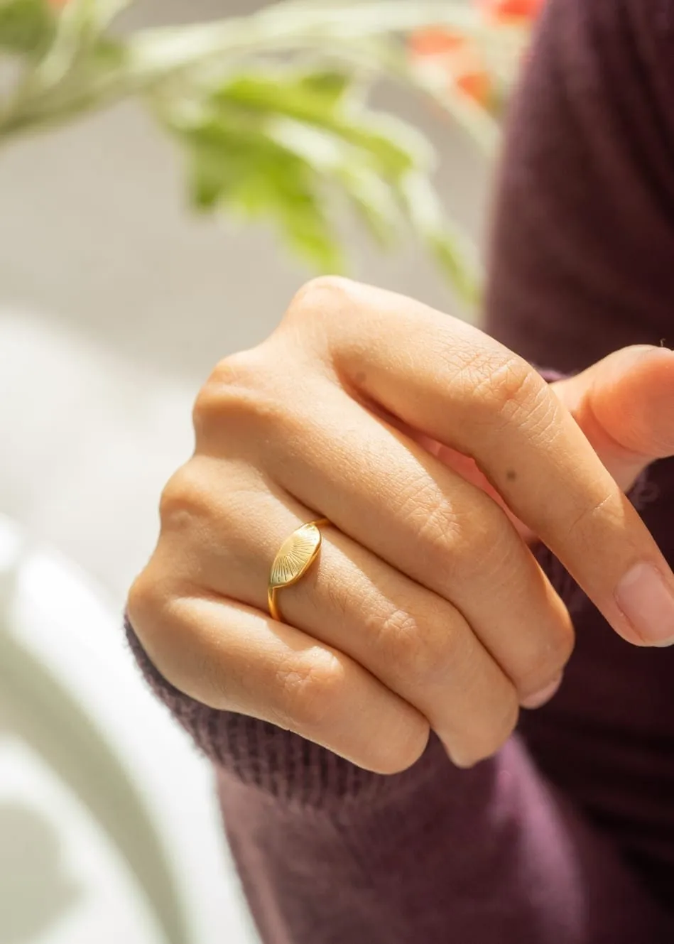 You Are My Sunshine Ring | Half Circle Sun Ring| Sun Ring |Rising Sun Ring | Minimalist Ring |Trendy Ring Best Friend Gift | Graduation Gift