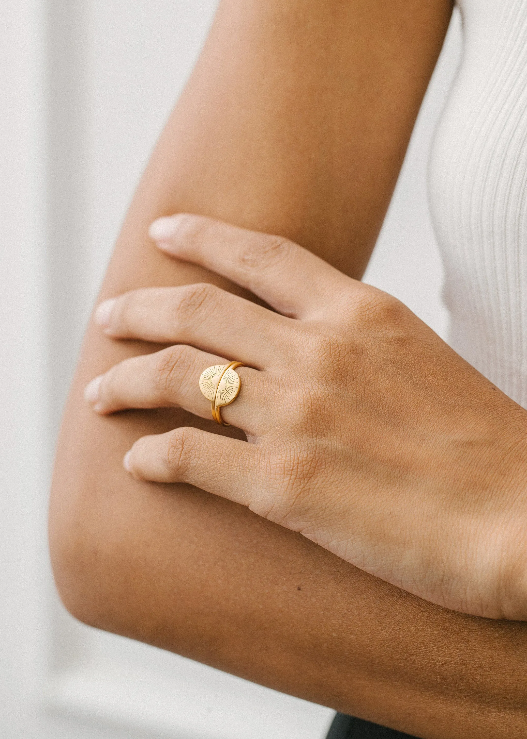 You Are My Sunshine Ring | Half Circle Sun Ring| Sun Ring |Rising Sun Ring | Minimalist Ring |Trendy Ring Best Friend Gift | Graduation Gift