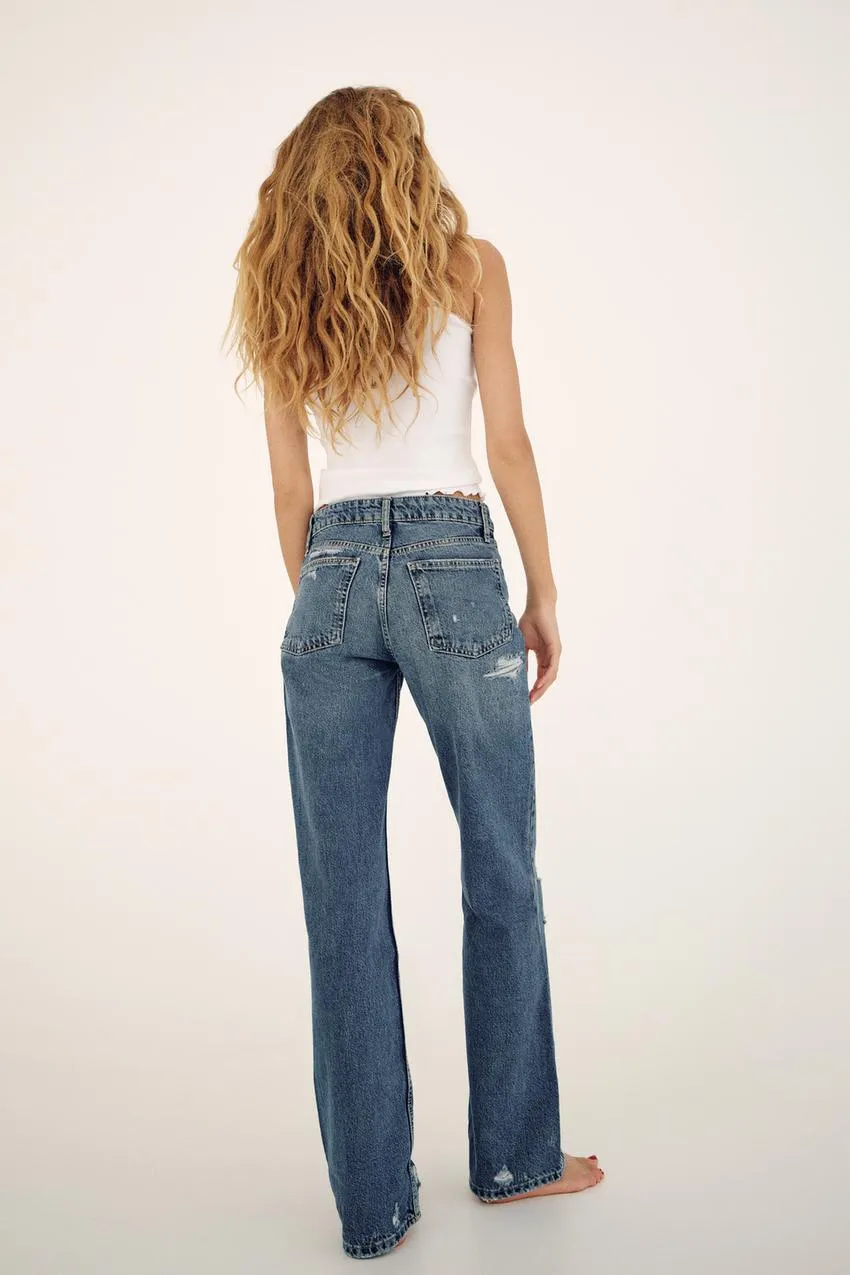 zara straight jeans