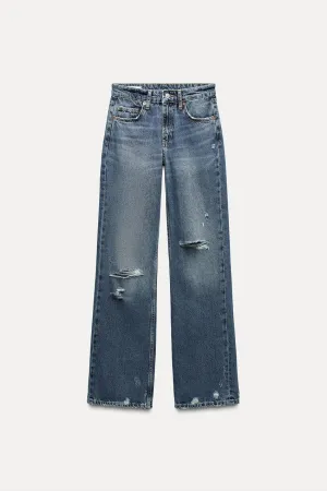 zara straight jeans