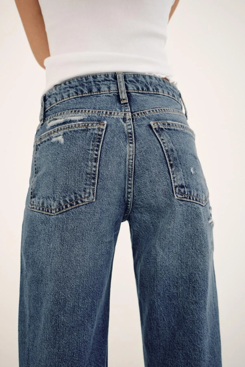 zara straight jeans